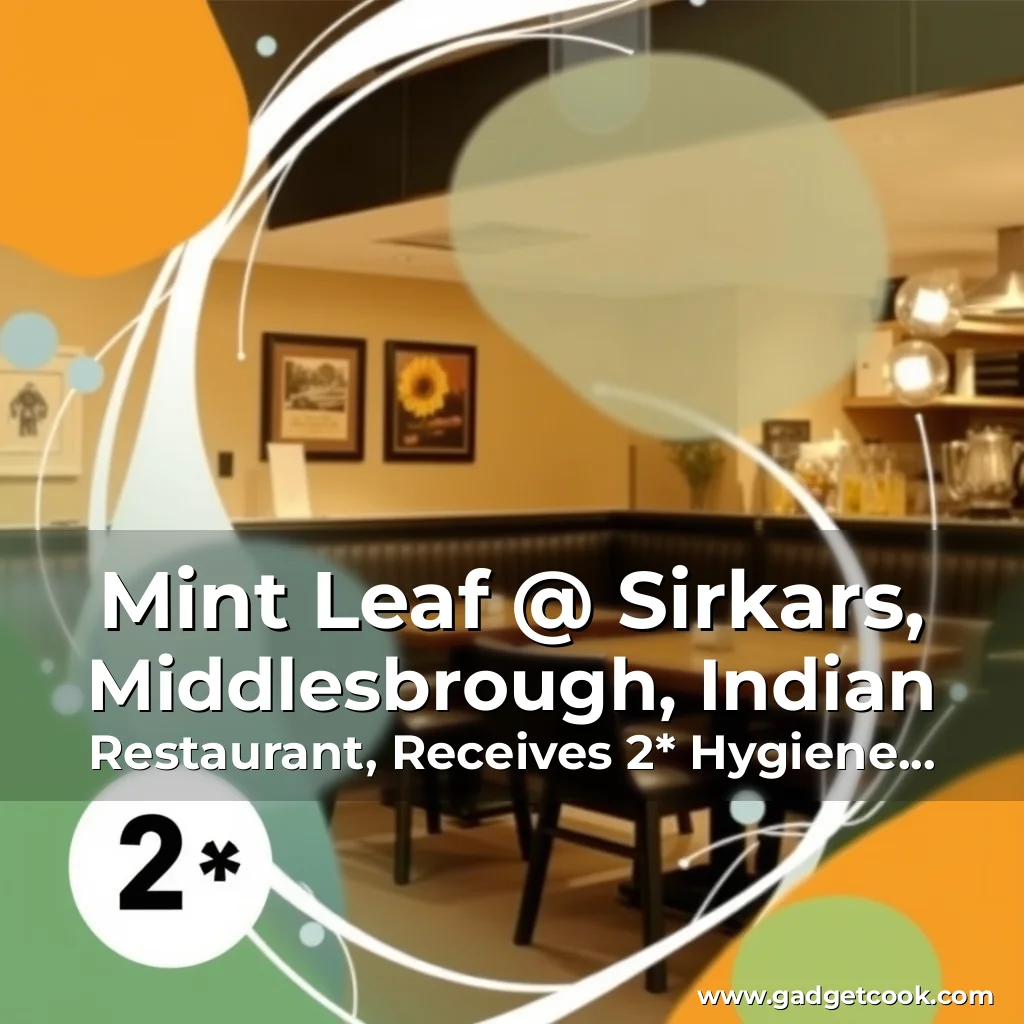 Read more about the article Mint Leaf @ Sirkars, Middlesbrough, Indian Restaurant, Receives 2* Hygiene Rating Despite Management Claims of Clean Kitchen